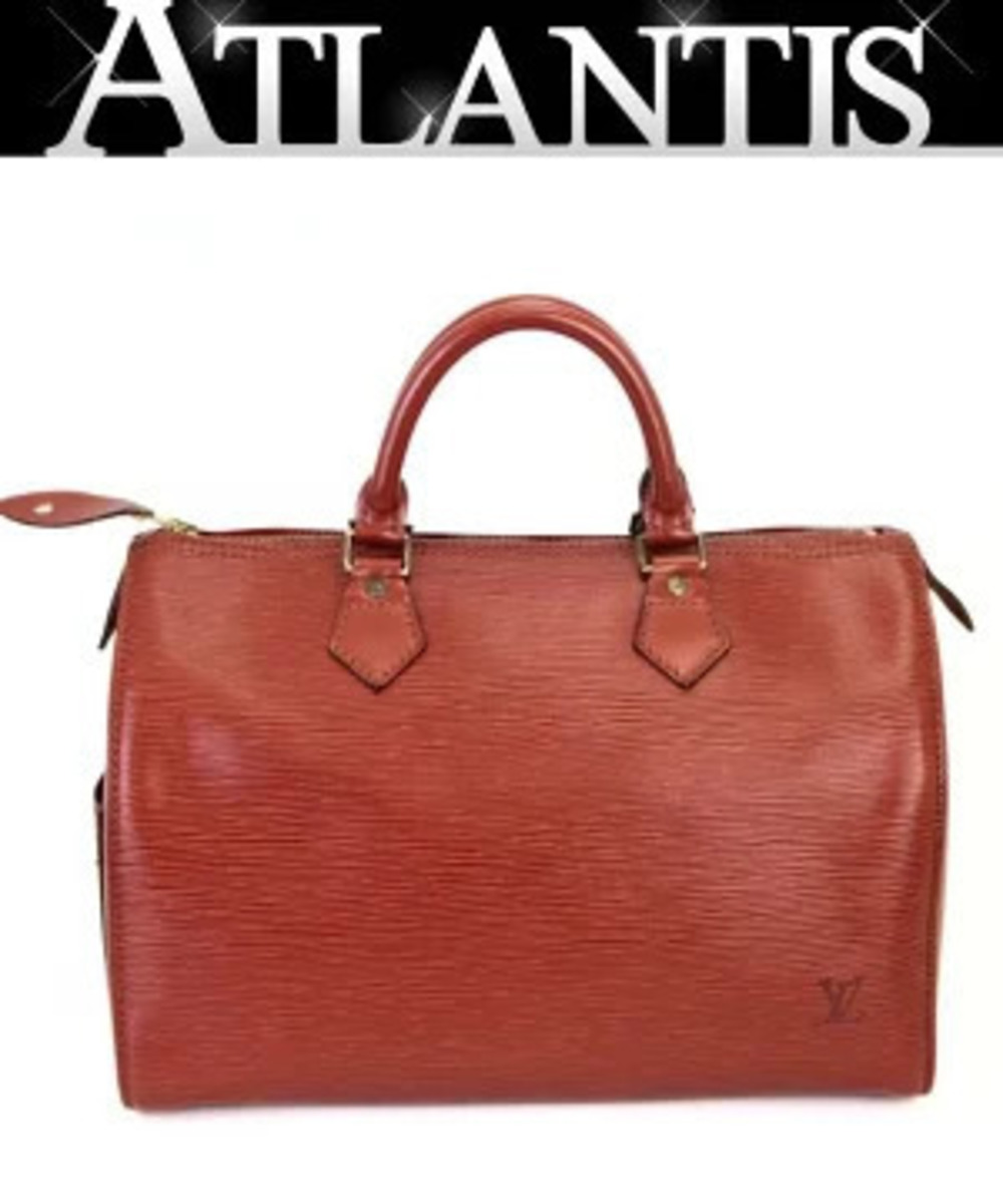 Louis Vuitton Speedy Handbag Boston Bag Epi Kenya Brown